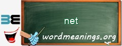 WordMeaning blackboard for net